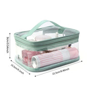 Braelyn | Trousse de maquillage en PVC transparent étanche avec fermeture éclair pour voyage