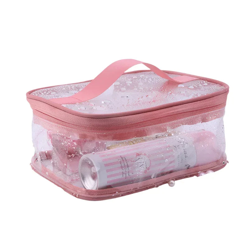 Braelyn | Trousse de maquillage en PVC transparent étanche avec fermeture éclair pour voyage