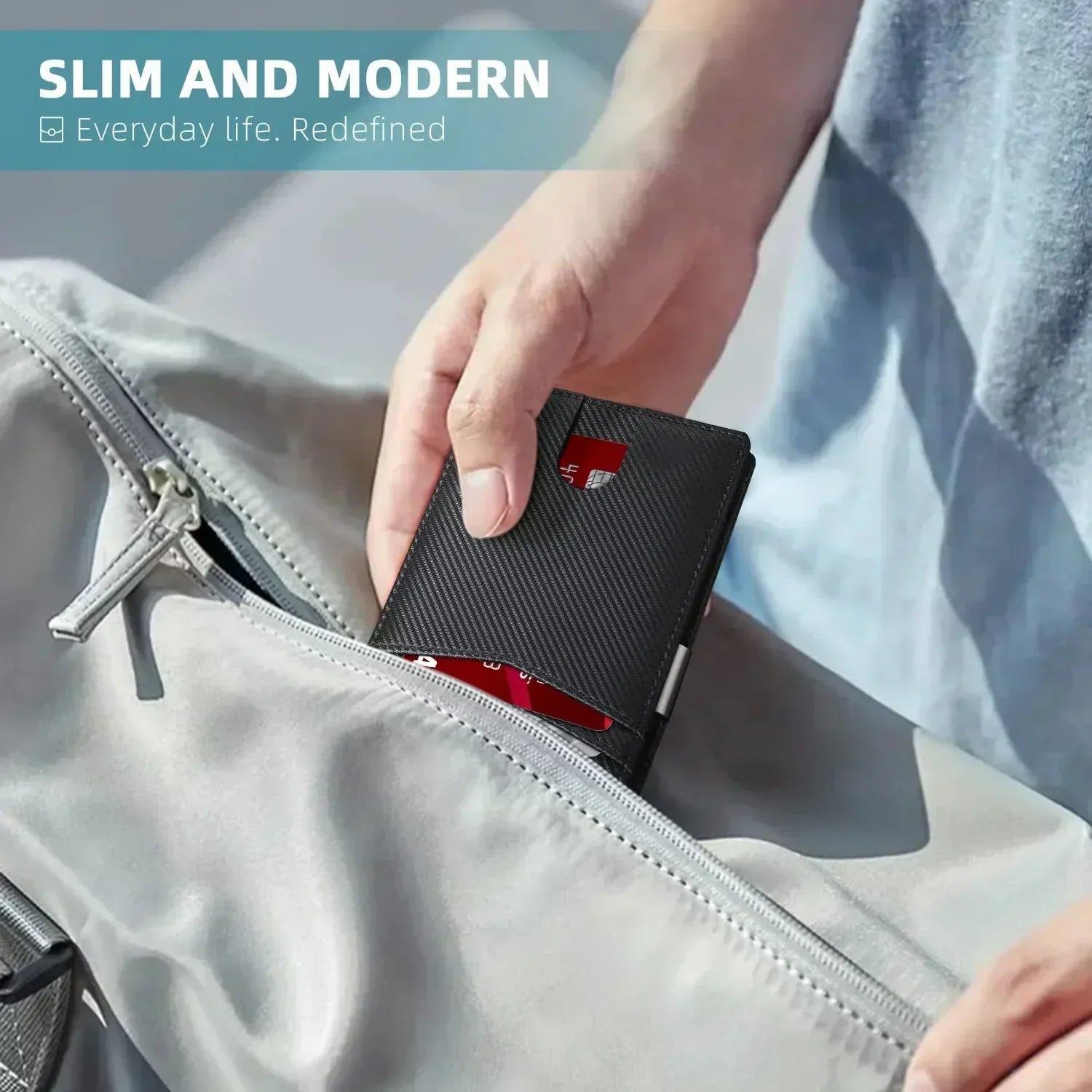 Rave | Portefeuille de voyage slim pour hommes avec blocage RFID