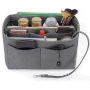 Kimber | Trousse de maquillage en feutre avec insert, organisateur de voyage