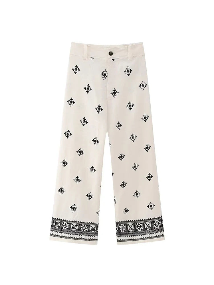 VINA | Pantalons Vintage Boho pour Femmes