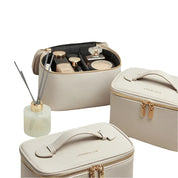 Dalia | Trousse de maquillage de voyage en cuir deluxe pour femmes