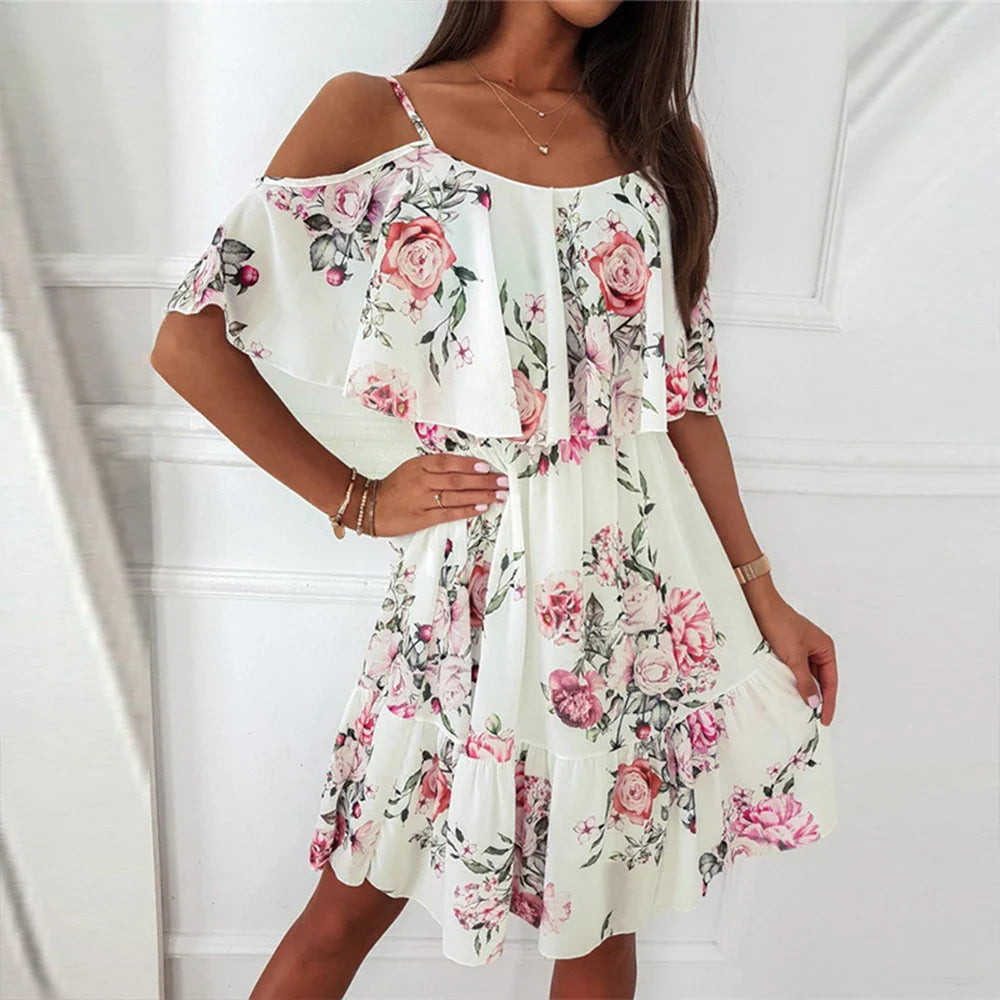 DIANE | Robe en chiffon à fleurs