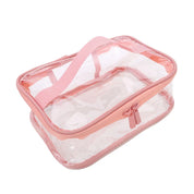 Braelyn | Trousse de maquillage en PVC transparent étanche avec fermeture éclair pour voyage