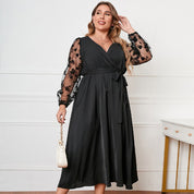 NITA | Robe Noire Grande Taille