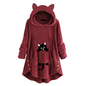 Fiona | Sweatshirt confortable avec des oreilles de chat