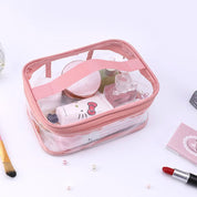 Braelyn | Trousse de maquillage en PVC transparent étanche avec fermeture éclair pour voyage