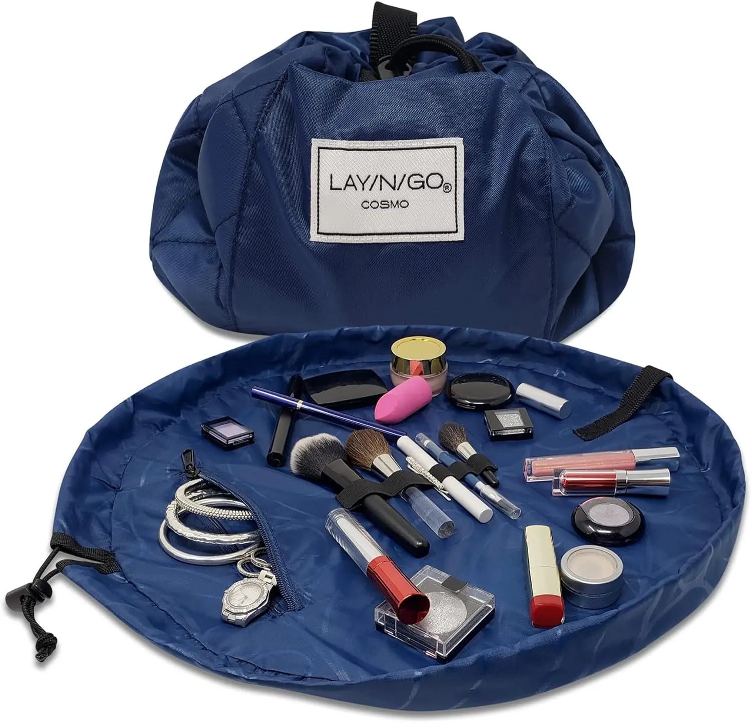 Layla | Trousse de maquillage élégante et polyvalente à accès rapide