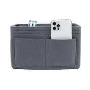 Kimber | Trousse de maquillage en feutre avec insert, organisateur de voyage