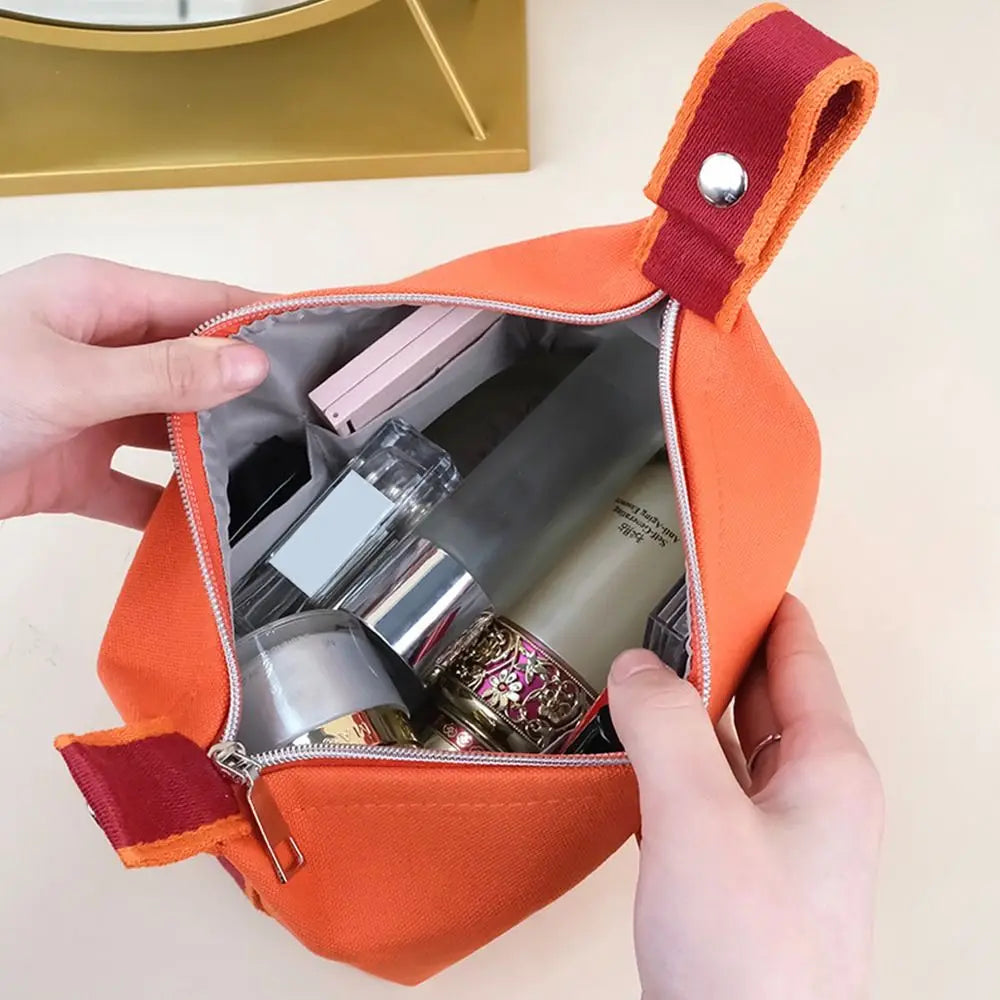 Kimora | Sac de toilette cosmétique en toile portable à plusieurs compartiments