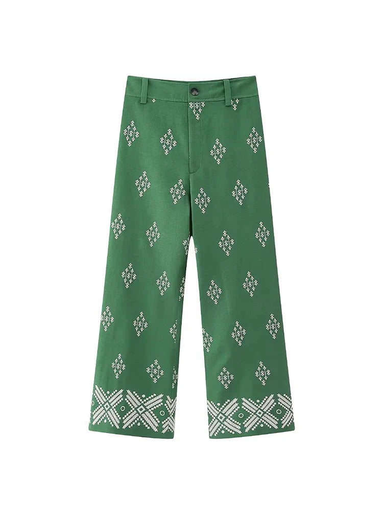 VINA | Pantalons Vintage Boho pour Femmes