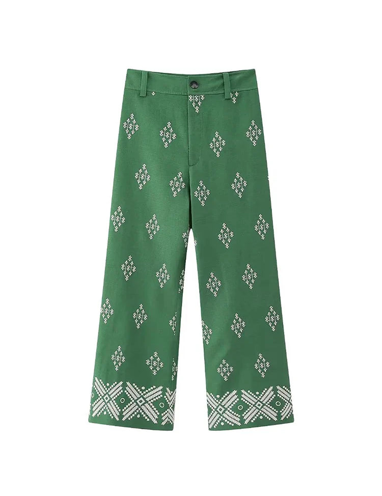 VINA | Pantalons Vintage Boho pour Femmes