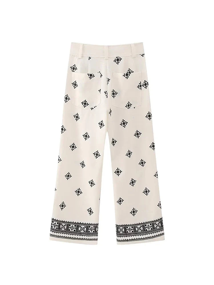 VINA | Pantalons Vintage Boho pour Femmes