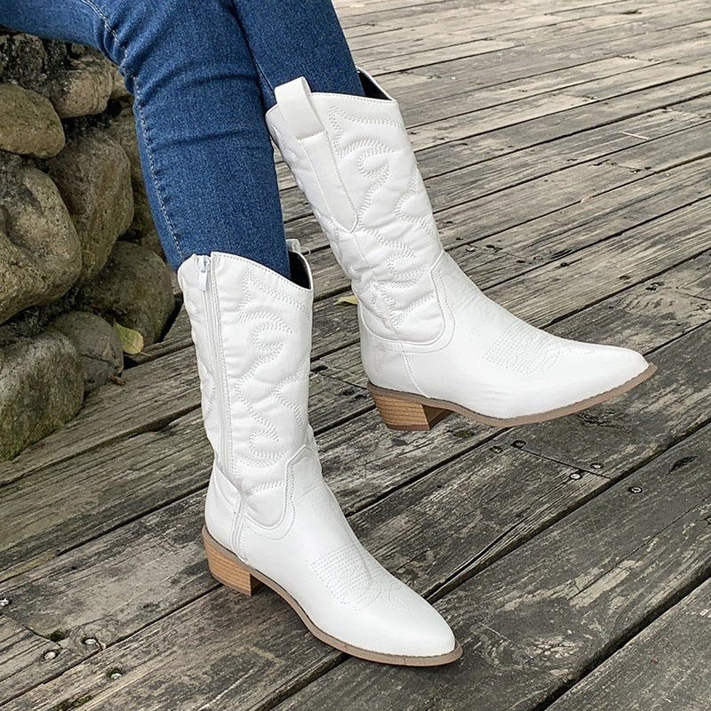 EVELYN | Bottes de cowboy rétro western