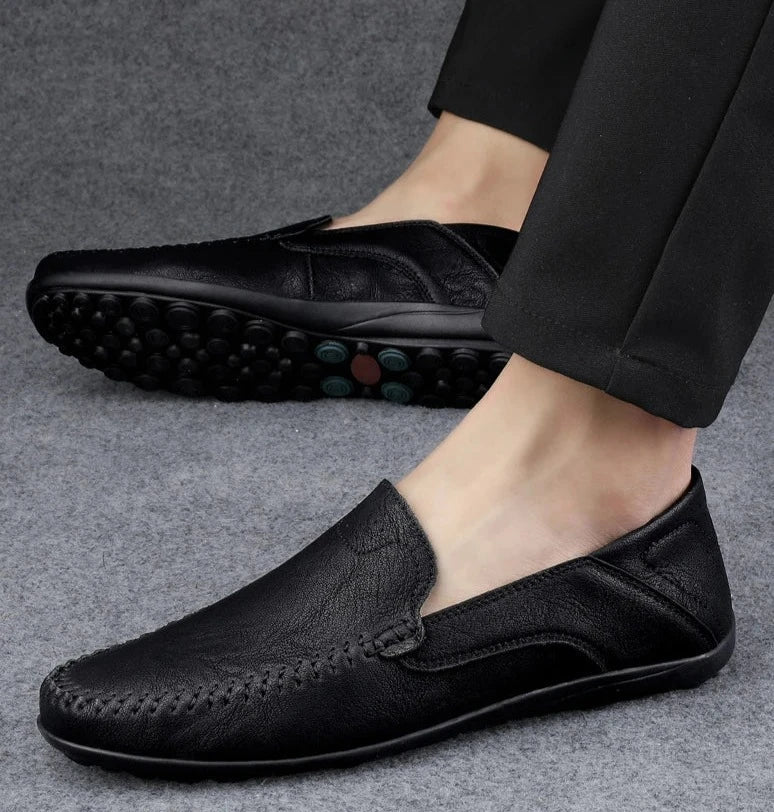 ENZO | Mocassins en cuir PU pour hommes