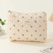 Ailany | Sac de voyage maquillage floral matelassé élégant