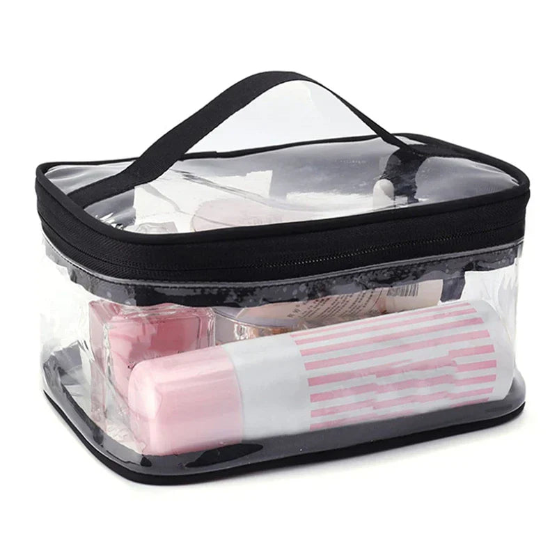 Braelyn | Trousse de maquillage en PVC transparent étanche avec fermeture éclair pour voyage