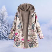 Gabrielle | Élégante veste pour femmes avec motif floral pour l'hiver