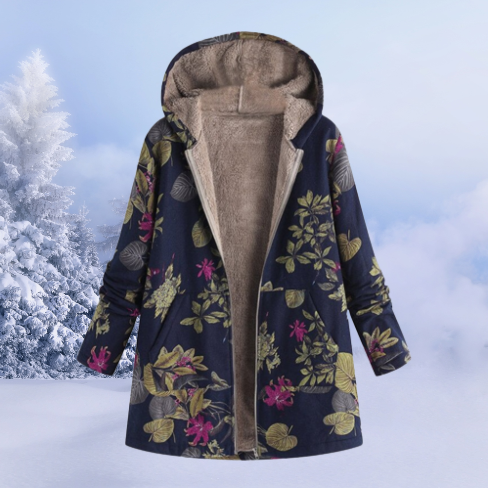 Gabrielle | Élégante veste pour femmes avec motif floral pour l'hiver