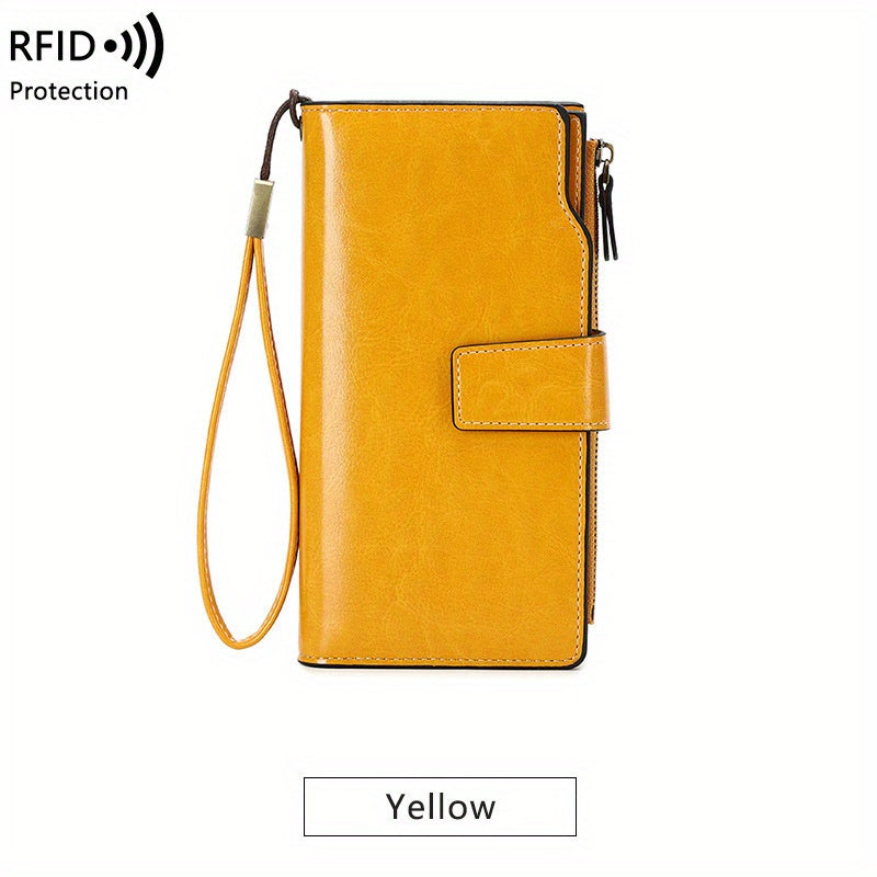 Portefeuille de voyage RFID sécurisé | Pochette vintage à multi-poches