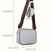 Sac à bandoulière en cuir avec motif géométrique Sunny