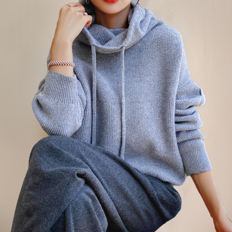 Francine | Hoodie Femme Douillet en Tricot Doux pour une Chaleur Confortable