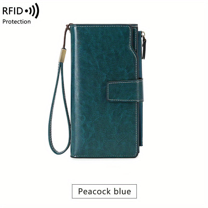 Portefeuille de voyage RFID sécurisé | Pochette vintage à multi-poches