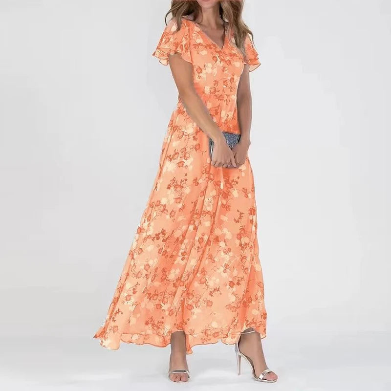 Lilia | Robe midi florale élégante