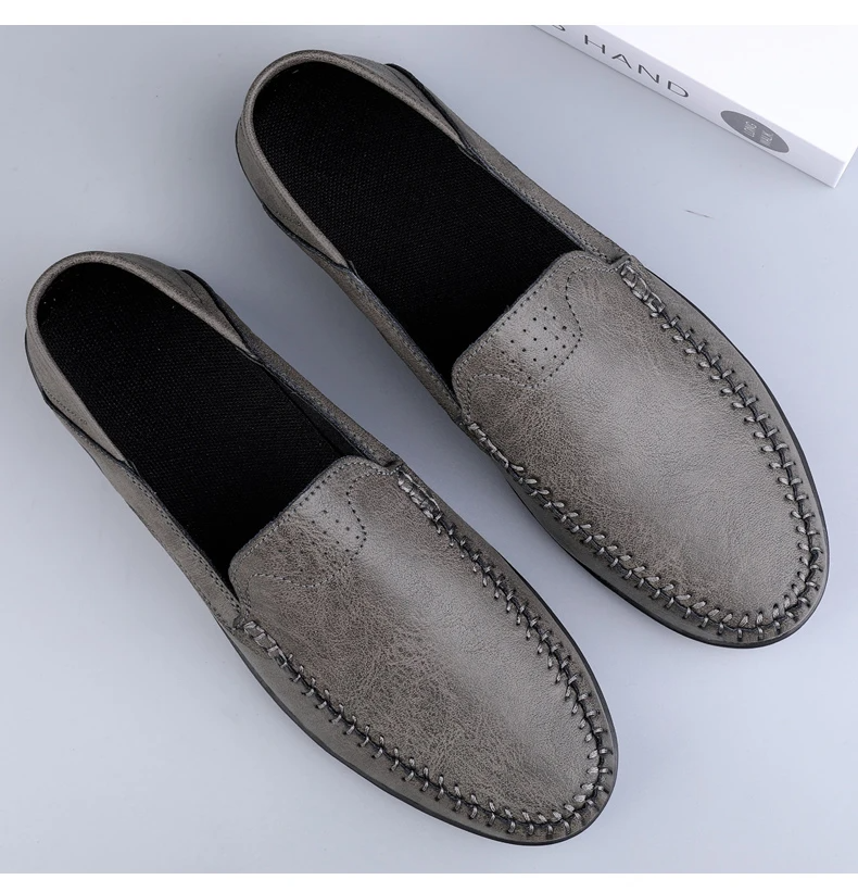 ENZO | Mocassins en cuir PU pour hommes