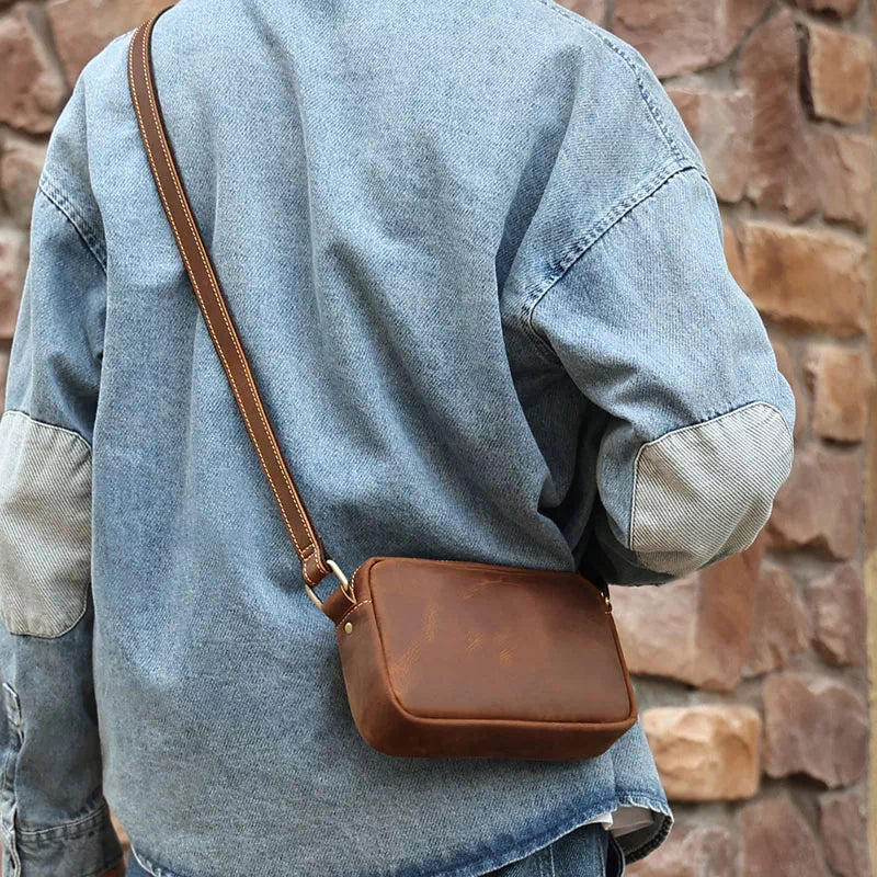 Asher | Sac bandoulière en cuir vintage